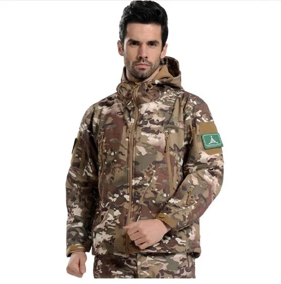 New TAD Gear Tactical Softshell Camouflage Outdoor HIiking Jacket Men Army Sport Waterproof Hunting Clothes Military Jacket-7