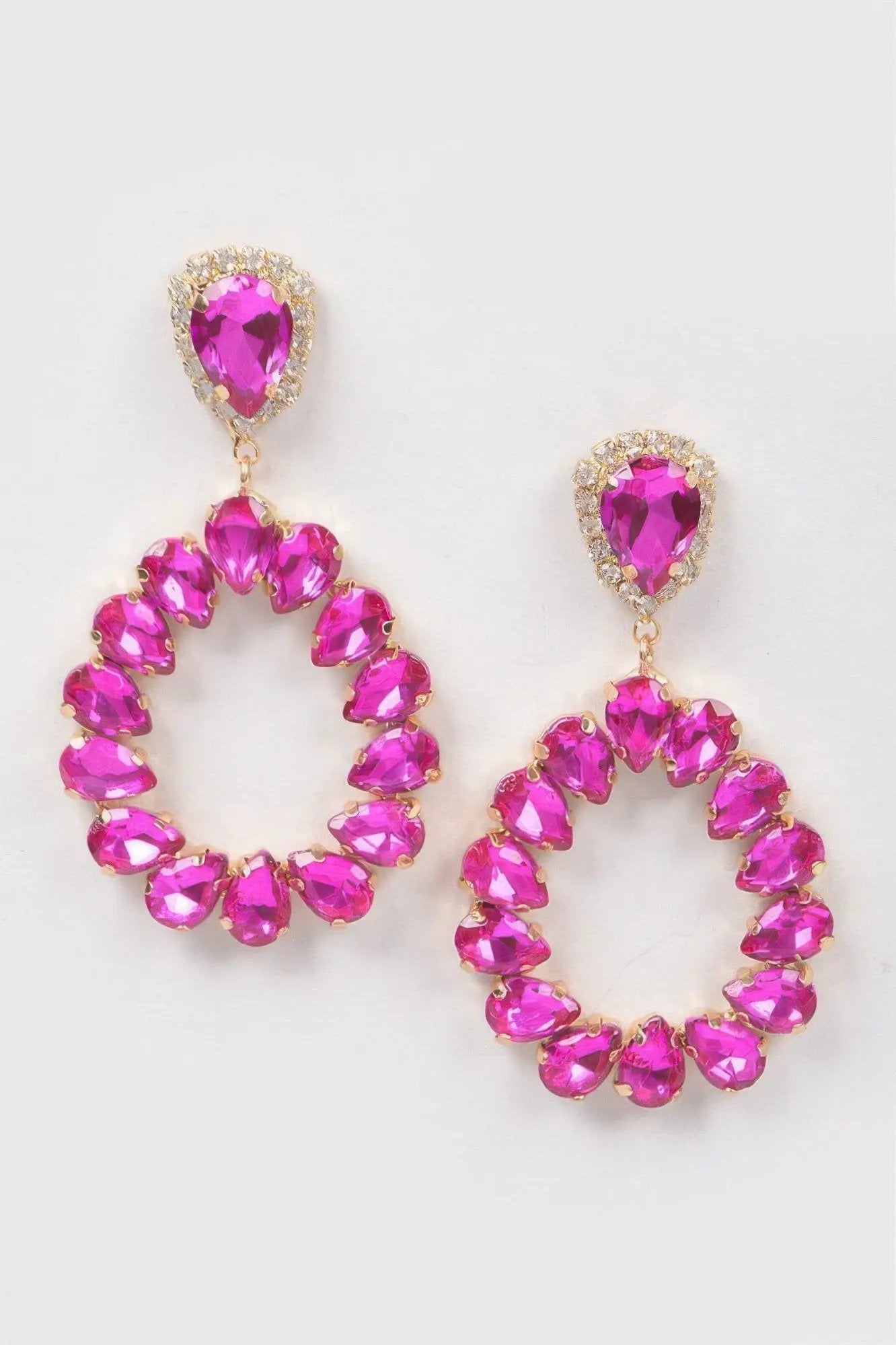HUDSON Teardrop Stone Earring - New Collection Los Angeles - BYMANYC ® New York by BYMANYC ® New York