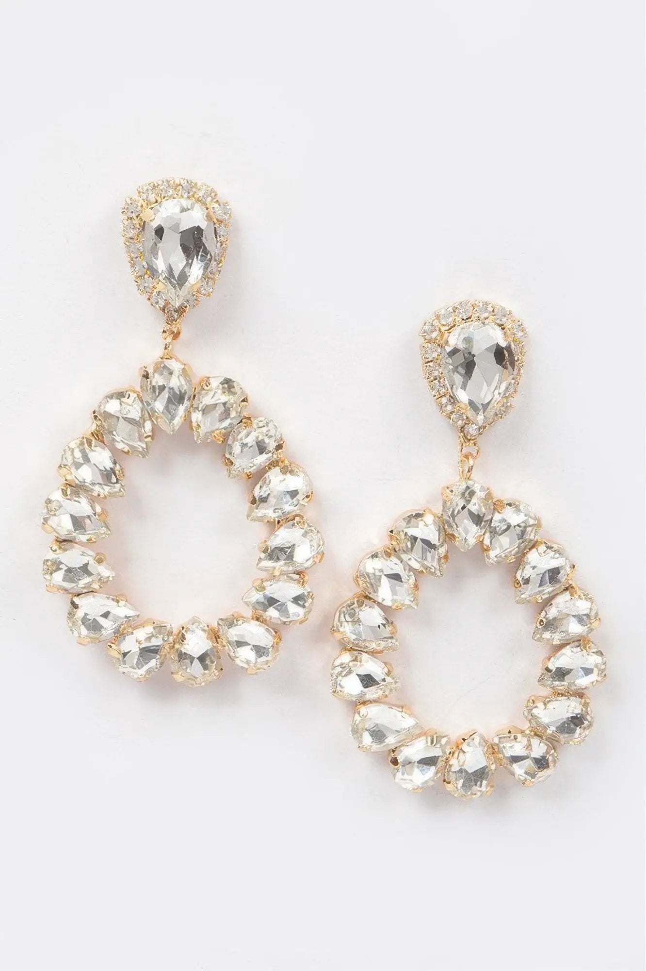 HUDSON Teardrop Stone Earring - New Collection Los Angeles - BYMANYC ® New York by BYMANYC ® New York