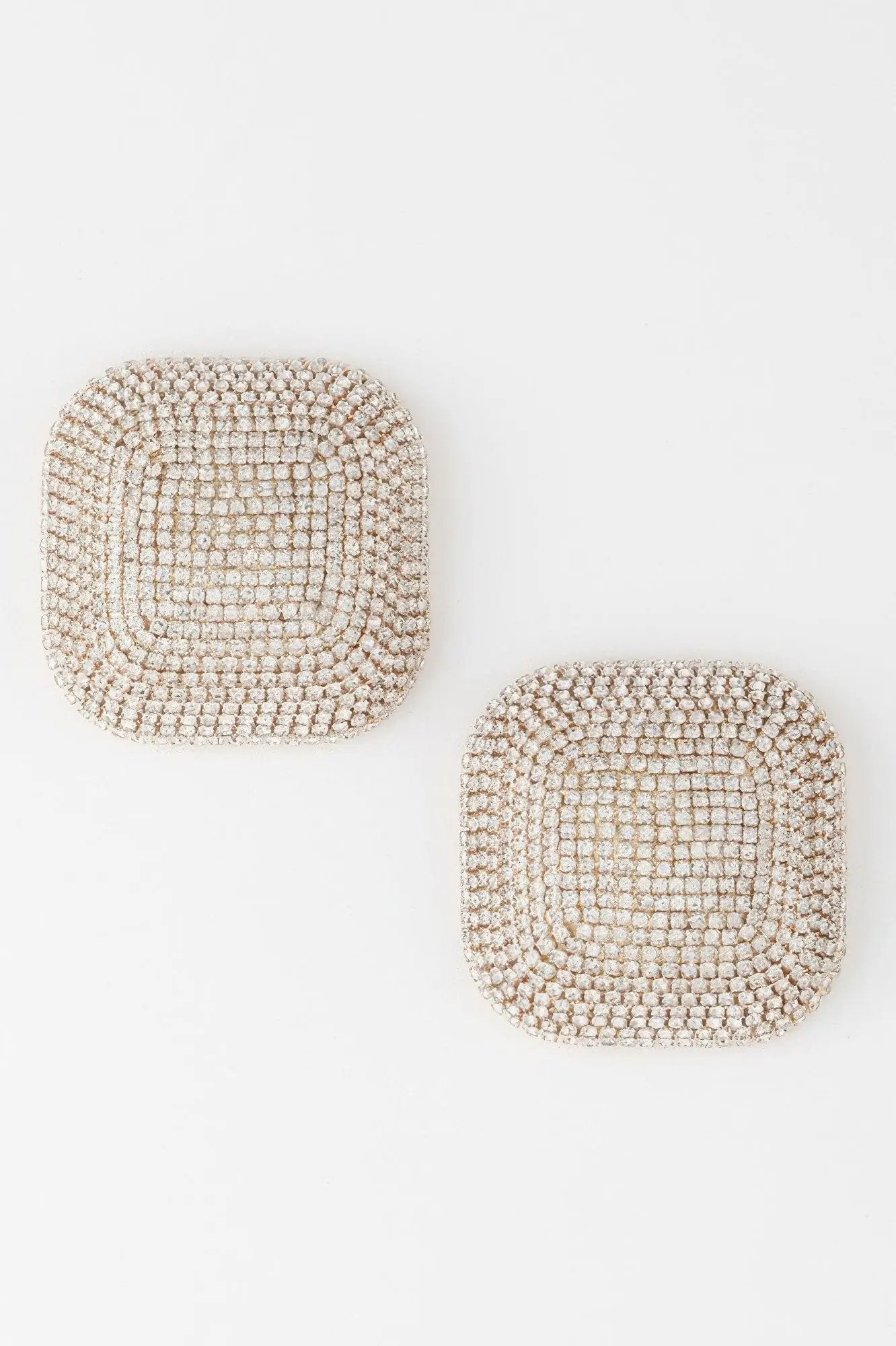 HUDSON YARDS All-over Rhinestone Glitter Earrings: BYMANYC ® New York by BYMANYC ® New York