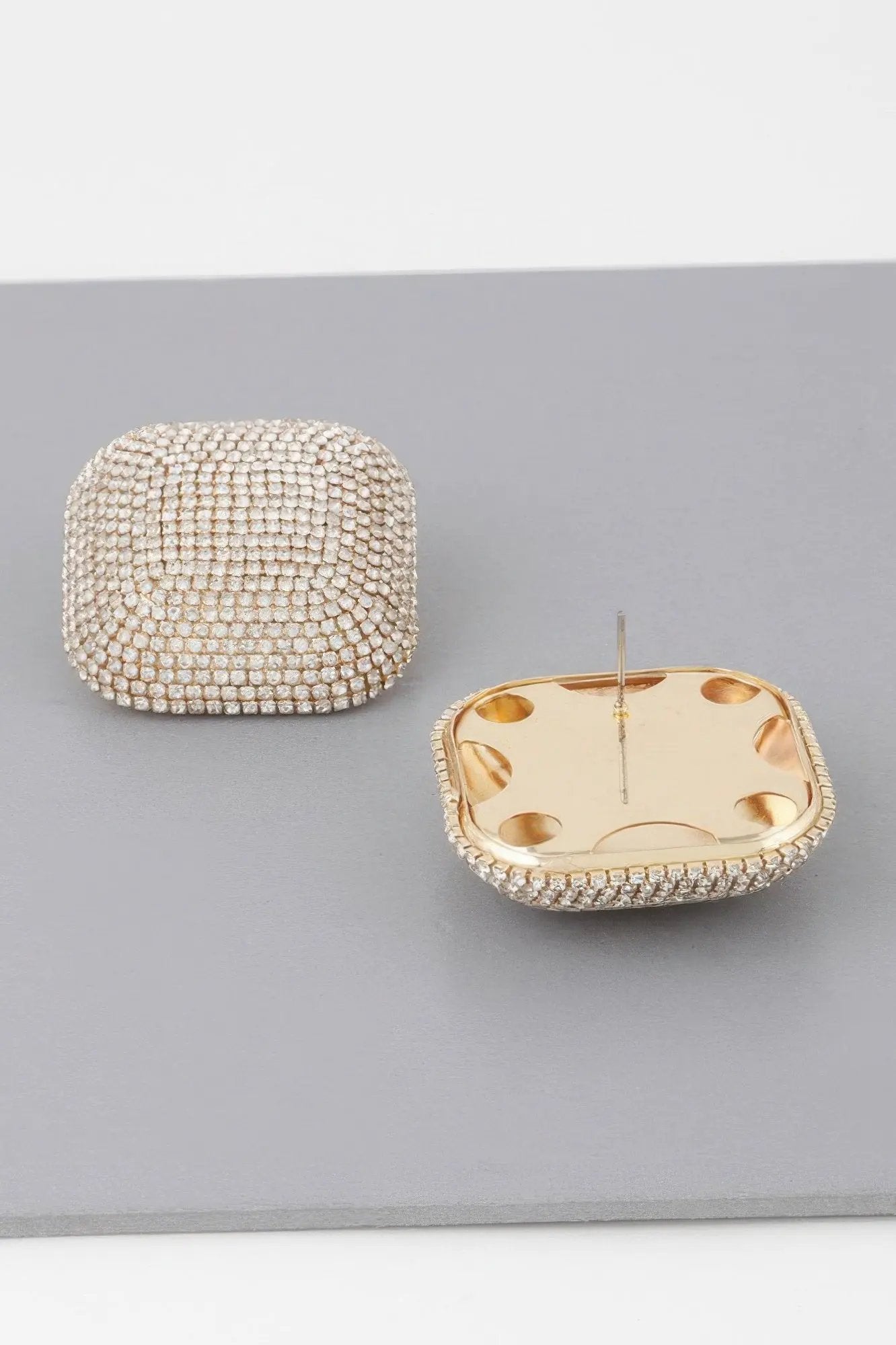 HUDSON YARDS All-over Rhinestone Glitter Earrings: BYMANYC ® New York by BYMANYC ® New York