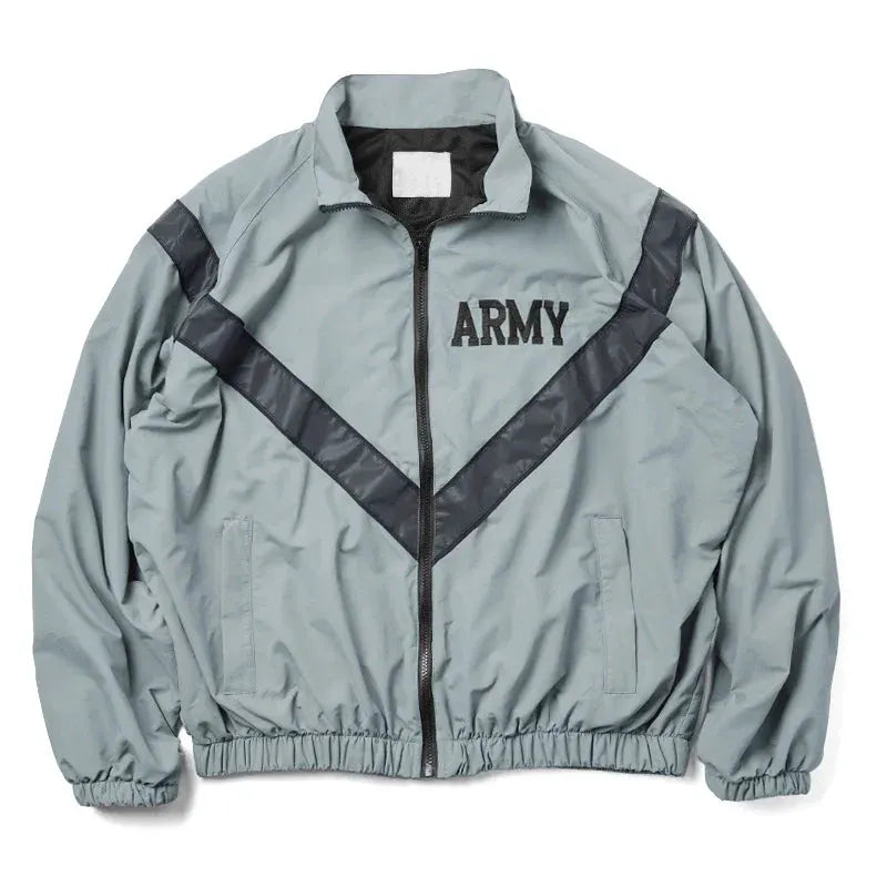 US Army Reflective Windbreaker Training Sports Jacket Water Resistant PT Jacket Msn by Vimost Shop