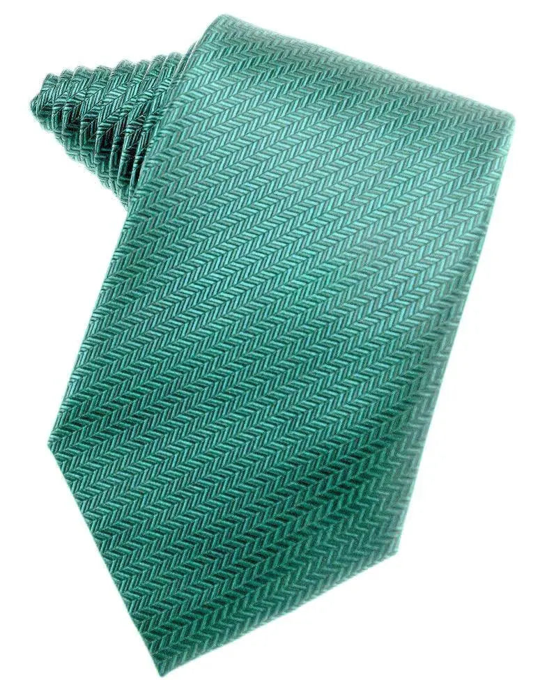 Men's Necktie Self Tie Herringbone Poly Woven Assorted Colors by Tux-USA