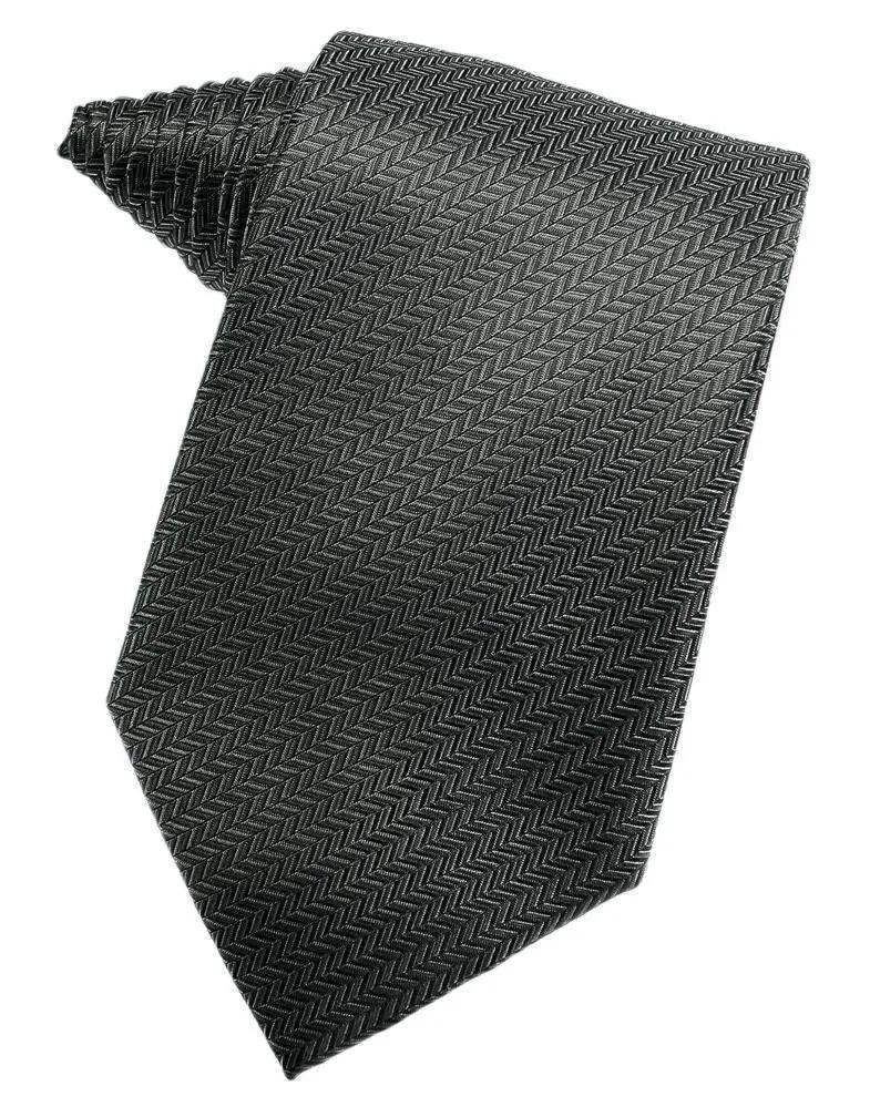 Men's Necktie Self Tie Herringbone Poly Woven Assorted Colors by Tux-USA