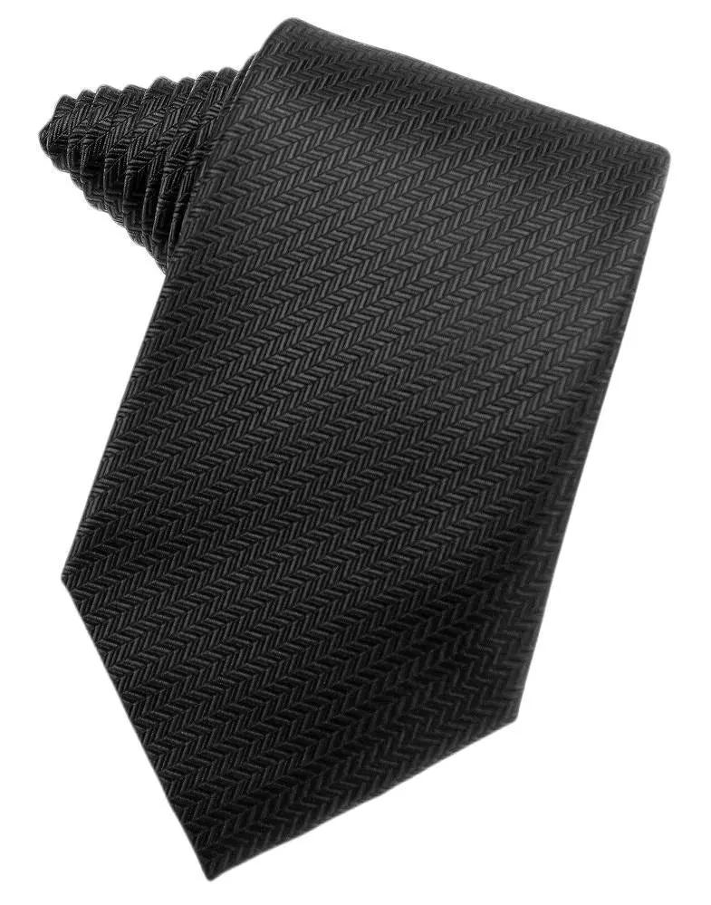 Men's Necktie Self Tie Herringbone Poly Woven Assorted Colors by Tux-USA