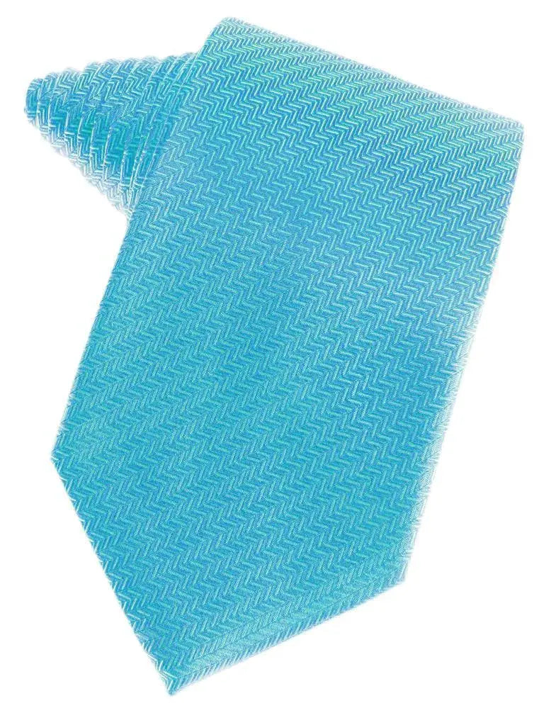 Men's Necktie Self Tie Herringbone Poly Woven Assorted Colors by Tux-USA