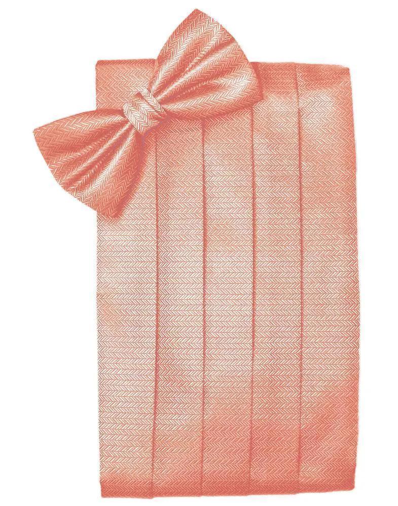 Set Herringbone Cummerbund & Bow Tie by Tux-USA