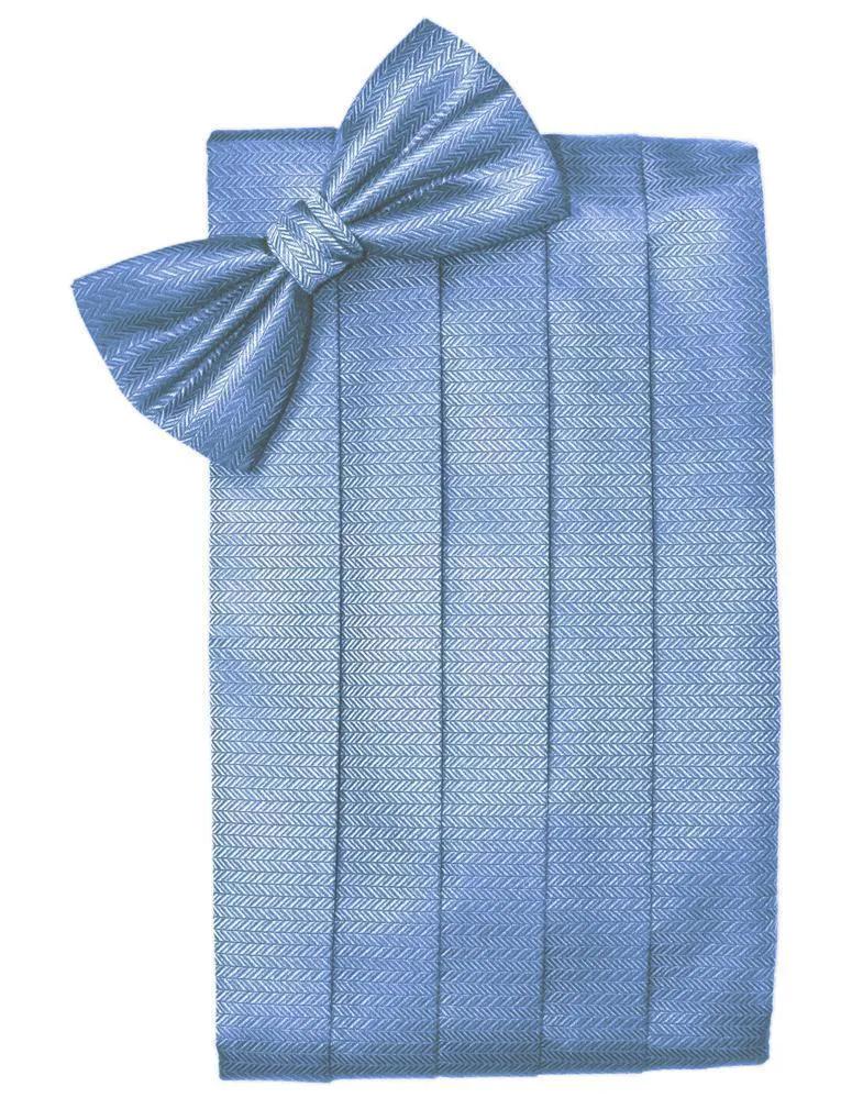 Set Herringbone Cummerbund & Bow Tie by Tux-USA