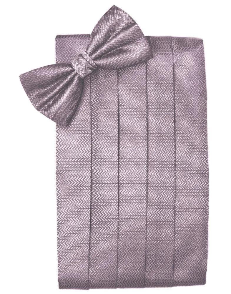 Set Herringbone Cummerbund & Bow Tie by Tux-USA