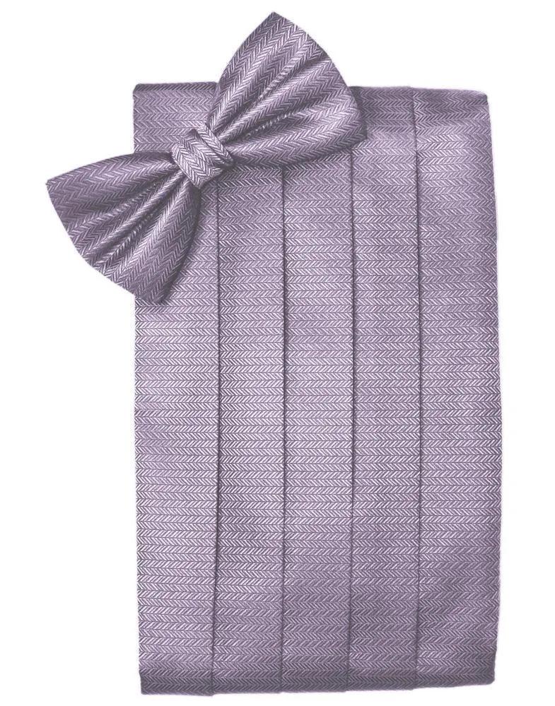Set Herringbone Cummerbund & Bow Tie by Tux-USA