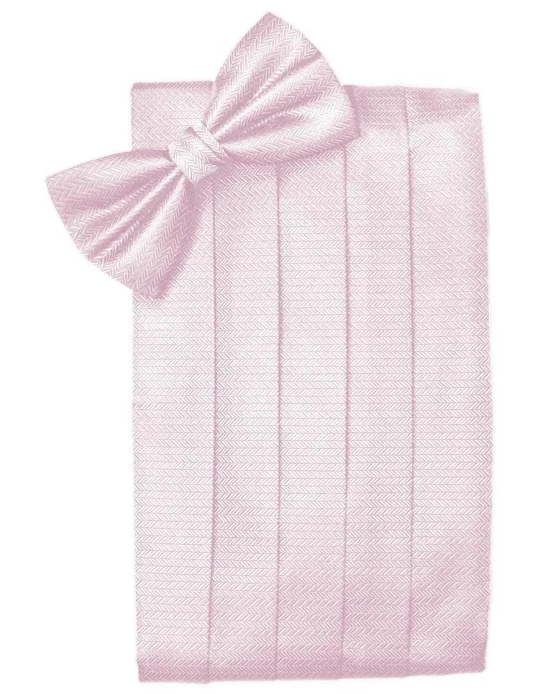 Set Herringbone Cummerbund & Bow Tie by Tux-USA