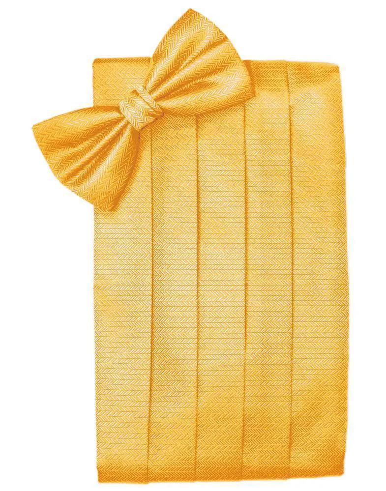 Set Herringbone Cummerbund & Bow Tie by Tux-USA