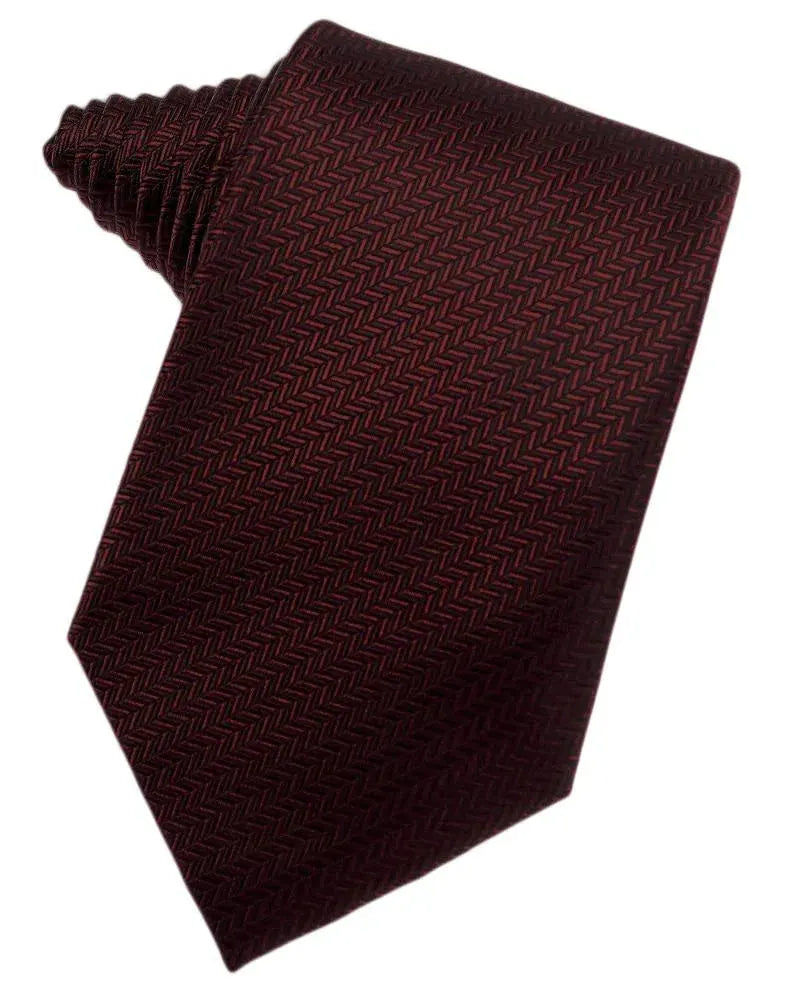 Men's Necktie Self Tie Herringbone Poly Woven Assorted Colors by Tux-USA