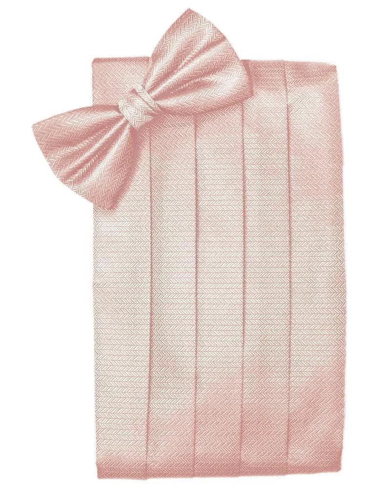 Set Herringbone Cummerbund & Bow Tie by Tux-USA