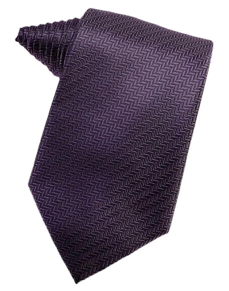 Men's Necktie Self Tie Herringbone Poly Woven Assorted Colors by Tux-USA