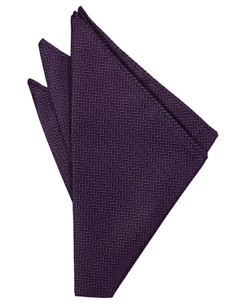 Herringbone Pocket Square by Tux-USA