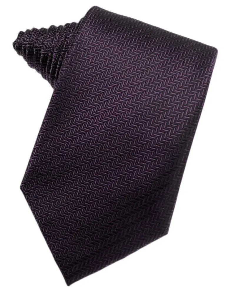 Men's Necktie Self Tie Herringbone Poly Woven Assorted Colors by Tux-USA