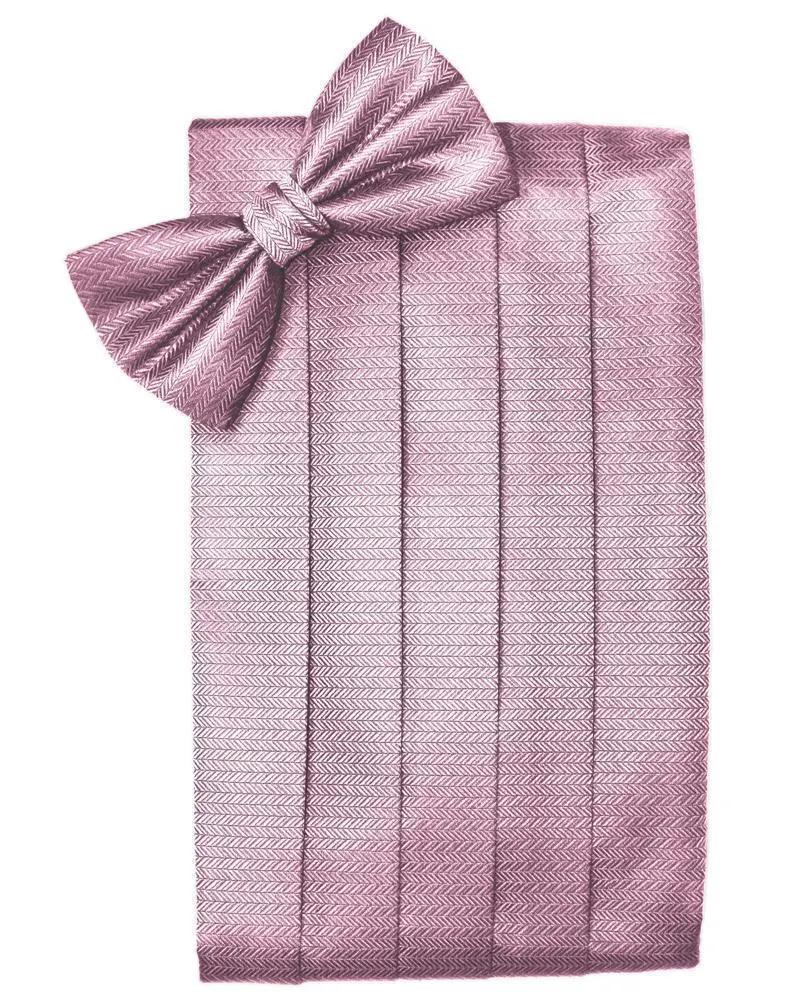Set Herringbone Cummerbund & Bow Tie by Tux-USA