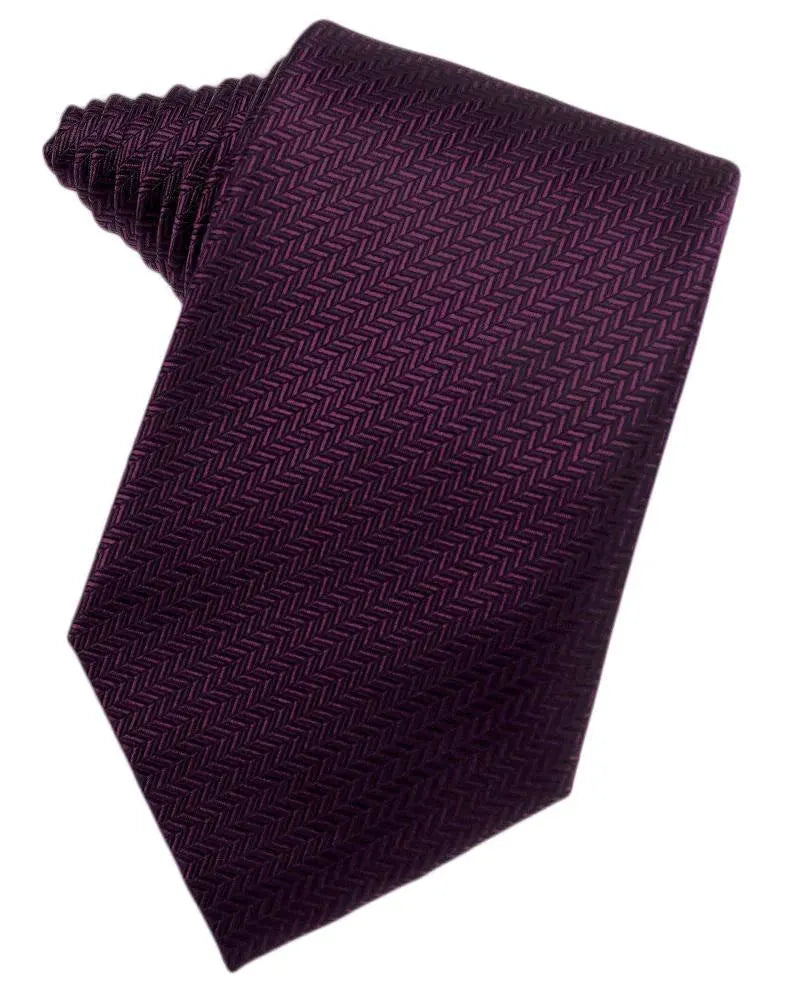 Men's Necktie Self Tie Herringbone Poly Woven Assorted Colors by Tux-USA