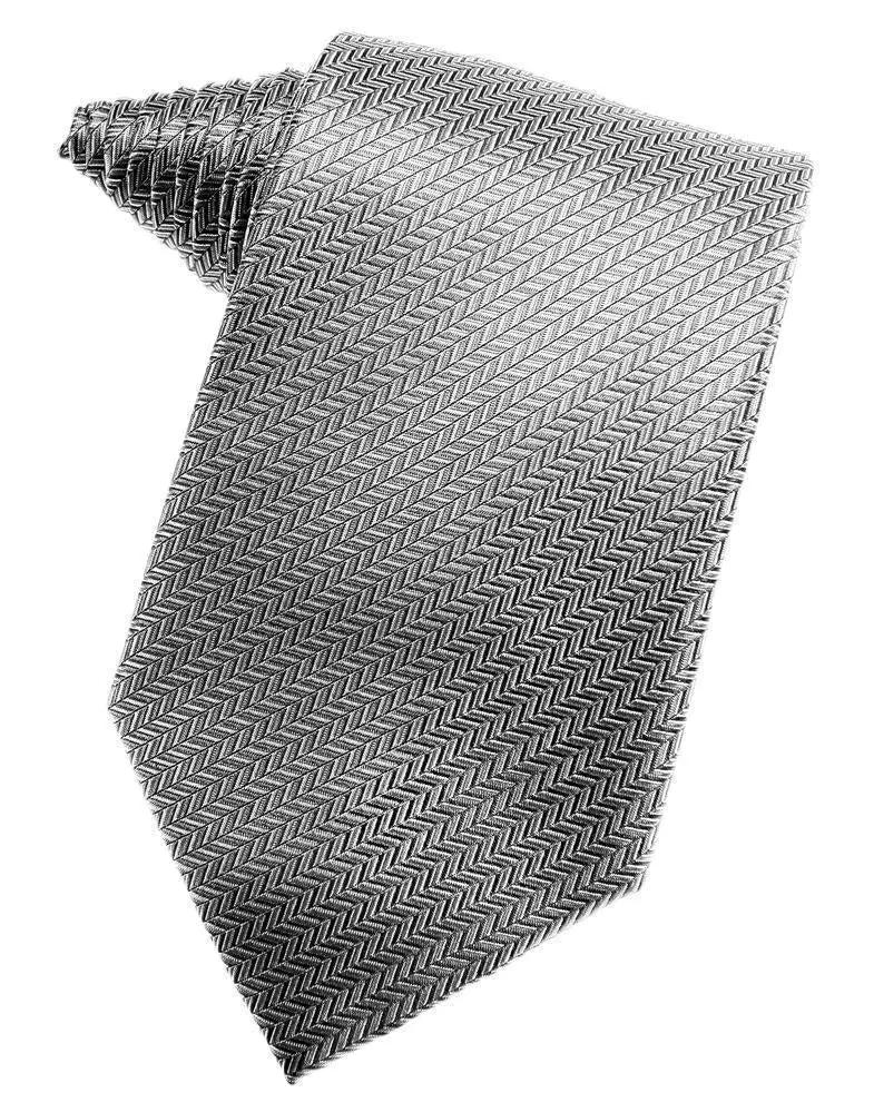 Men's Necktie Self Tie Herringbone Poly Woven Assorted Colors by Tux-USA