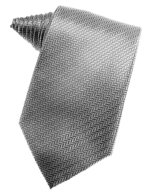 Men's Necktie Self Tie Herringbone Poly Woven Assorted Colors by Tux-USA