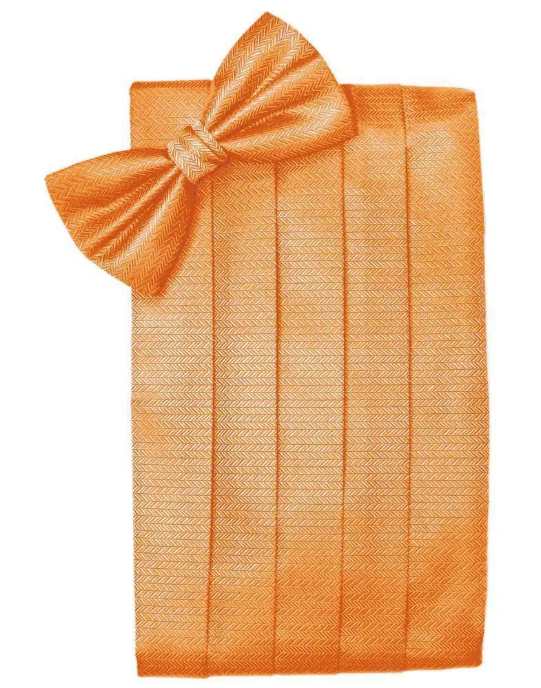 Set Herringbone Cummerbund & Bow Tie by Tux-USA
