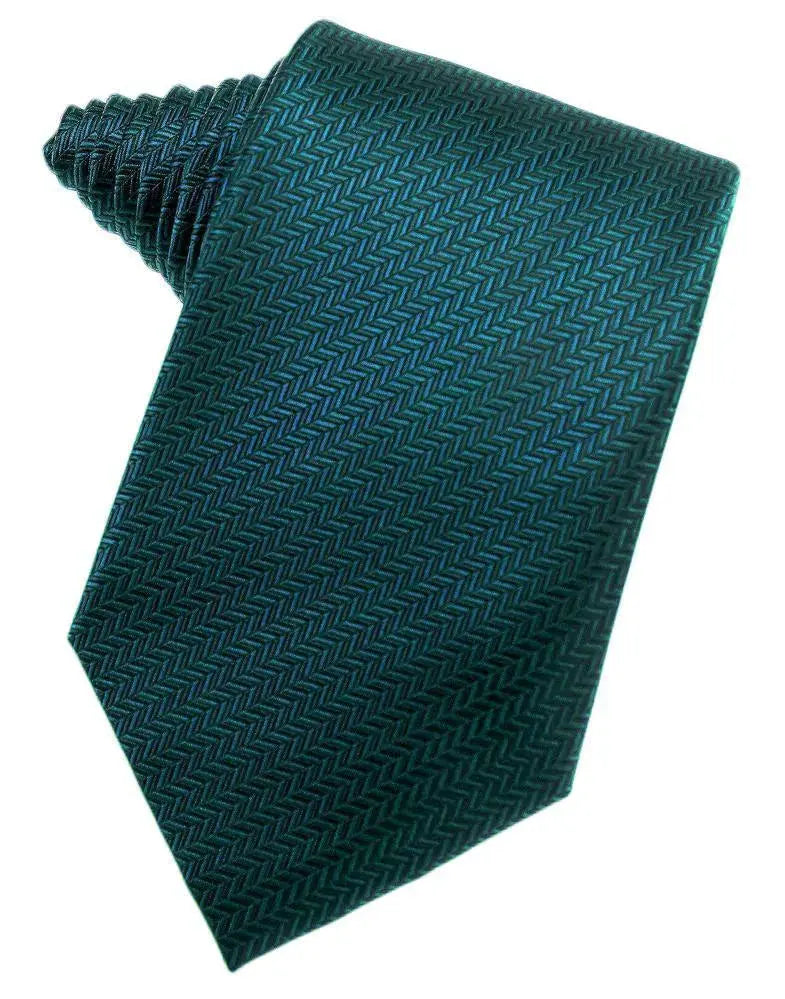 Men's Necktie Self Tie Herringbone Poly Woven Assorted Colors by Tux-USA