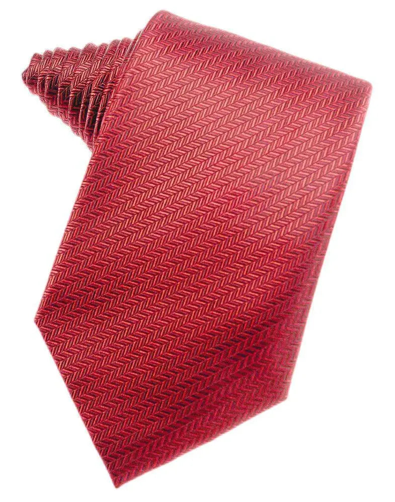 Men's Necktie Self Tie Herringbone Poly Woven Assorted Colors by Tux-USA