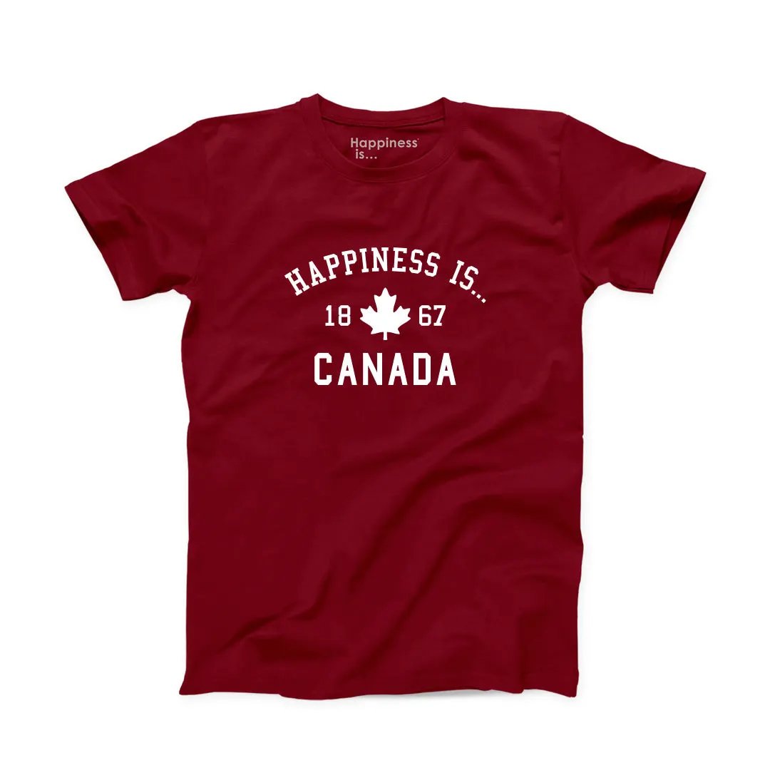 Men's Canada 1867 T-shirt, Red by Canada Collection