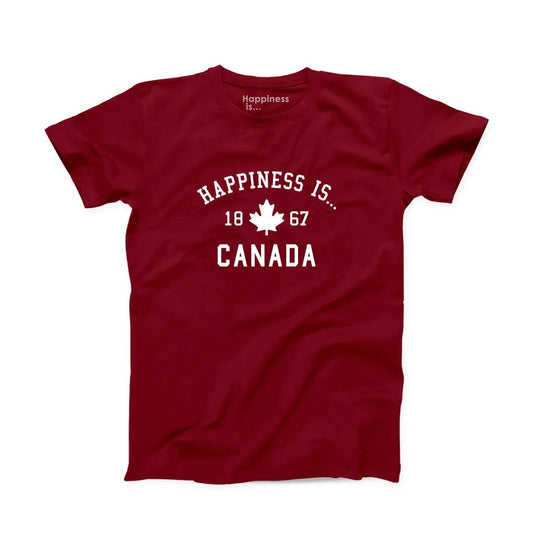 Men's Canada 1867 T-shirt, Red by Canada Collection