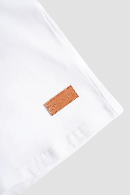 Hi Flower Vegan Leather Patch Tee by Hideout