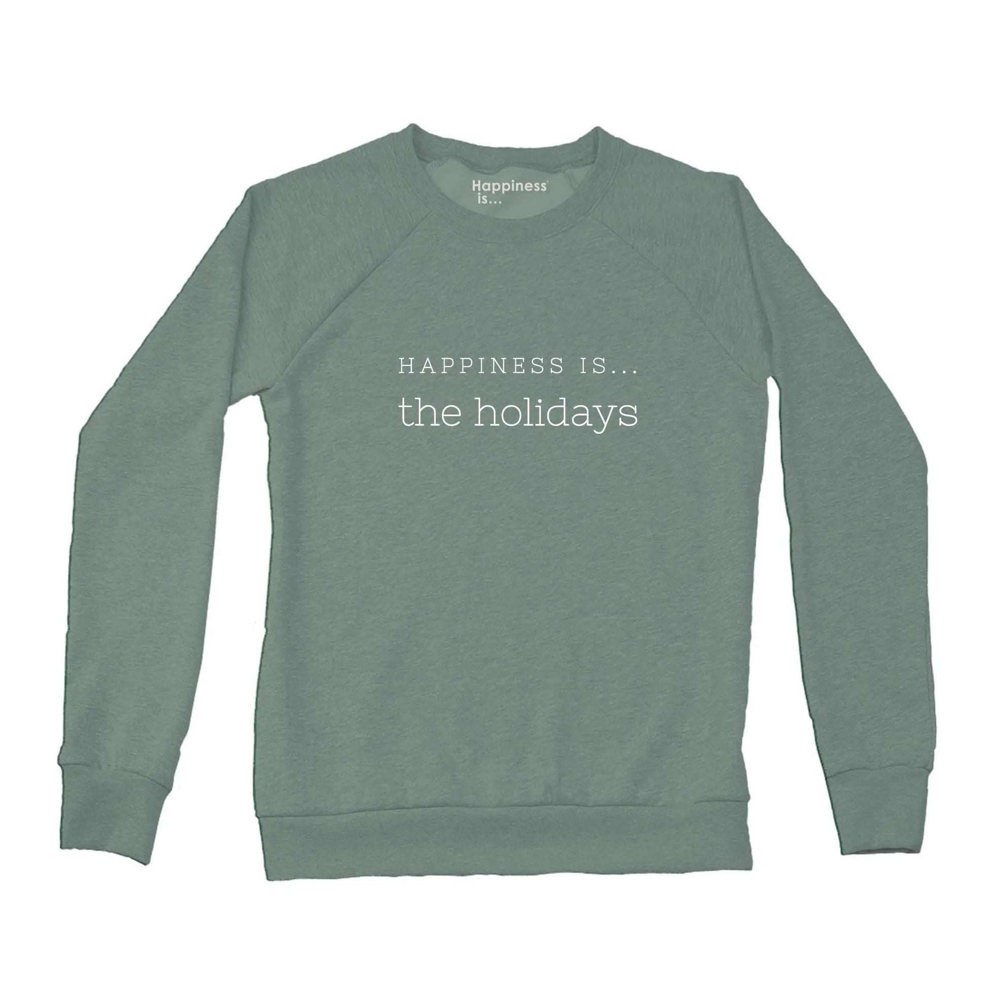 Women's Holiday Crew Sweatshirt, Sage by Holiday Collection