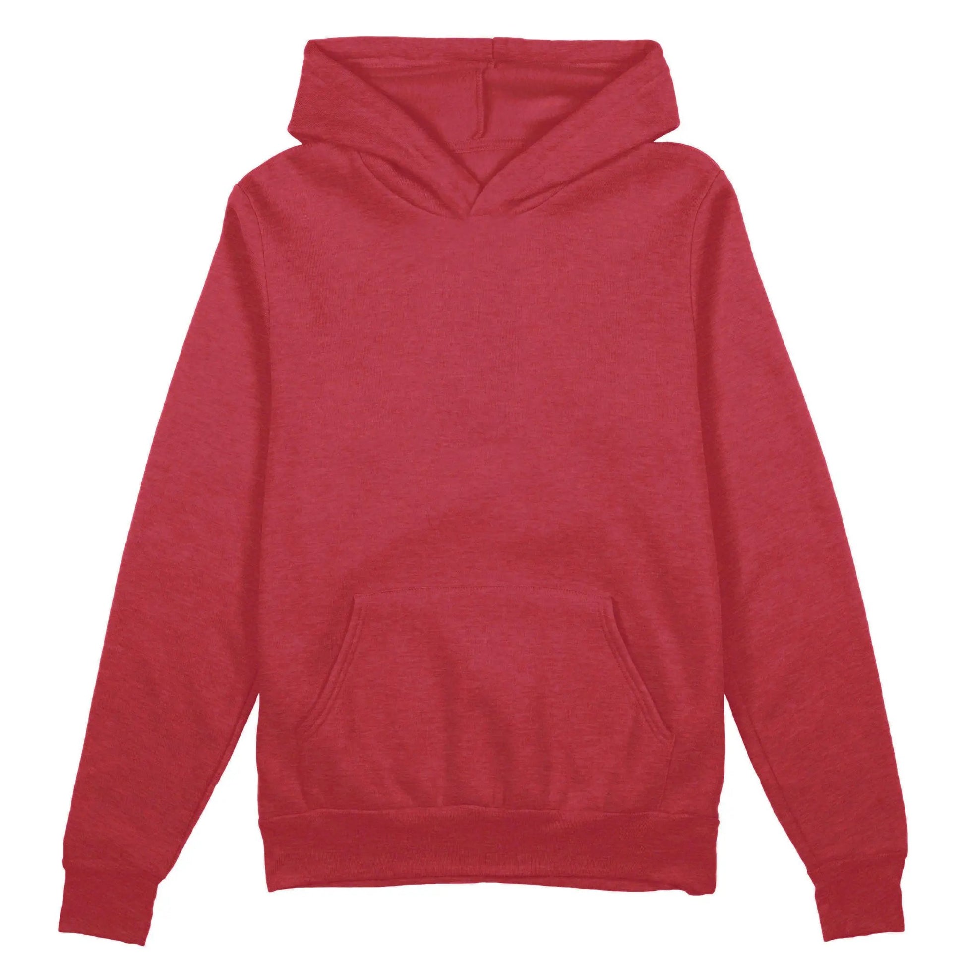 Unisex Plain Hoodie, Chili by Coloured Blanks