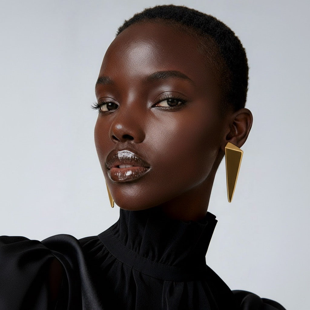 Isadora Sculptural Drop Earrings-0