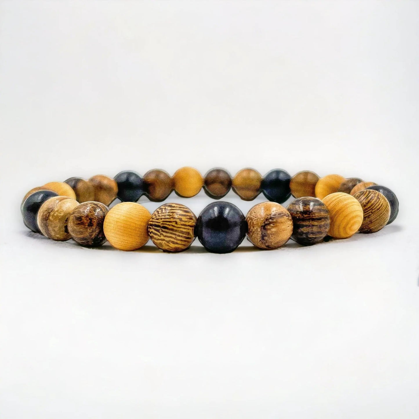 Union - All Mixed Up Brown Wood Mala Beaded Bracelet by Everwood Original