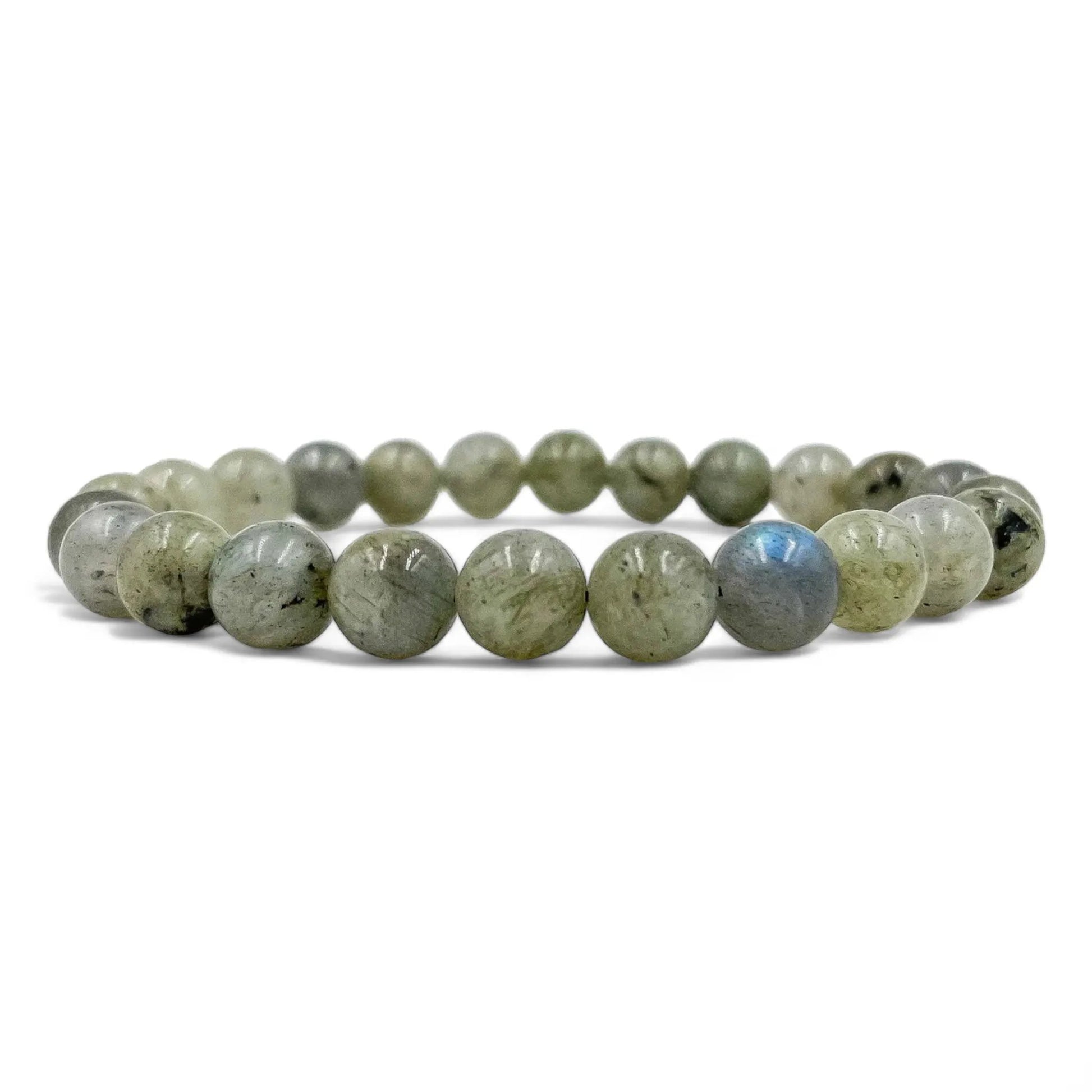 Union - Labradorite Gemstone Beaded Bracelet by Everwood Original