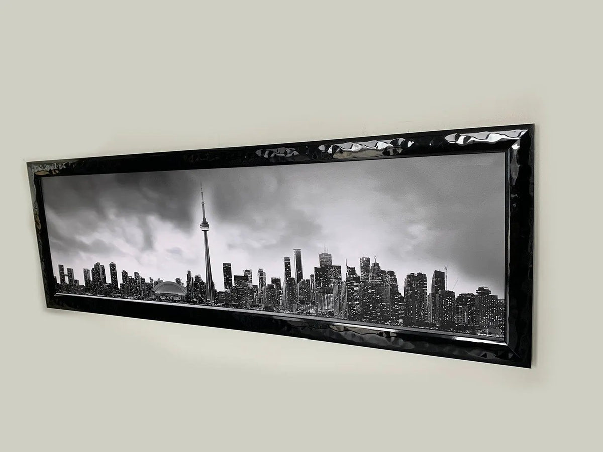 Toronto and CN tower in Black and White- Cities Skyline by Gtaart.ca