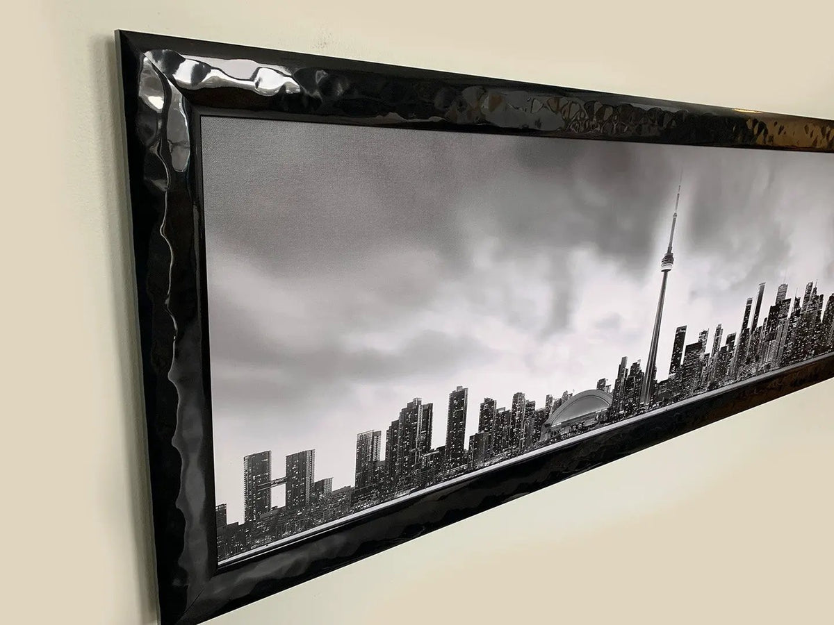 Toronto and CN tower in Black and White- Cities Skyline by Gtaart.ca
