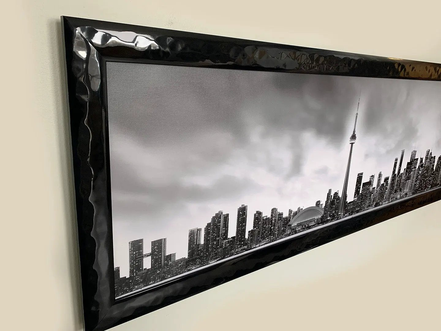 Toronto and CN tower in Black and White- Cities Skyline by Gtaart.ca