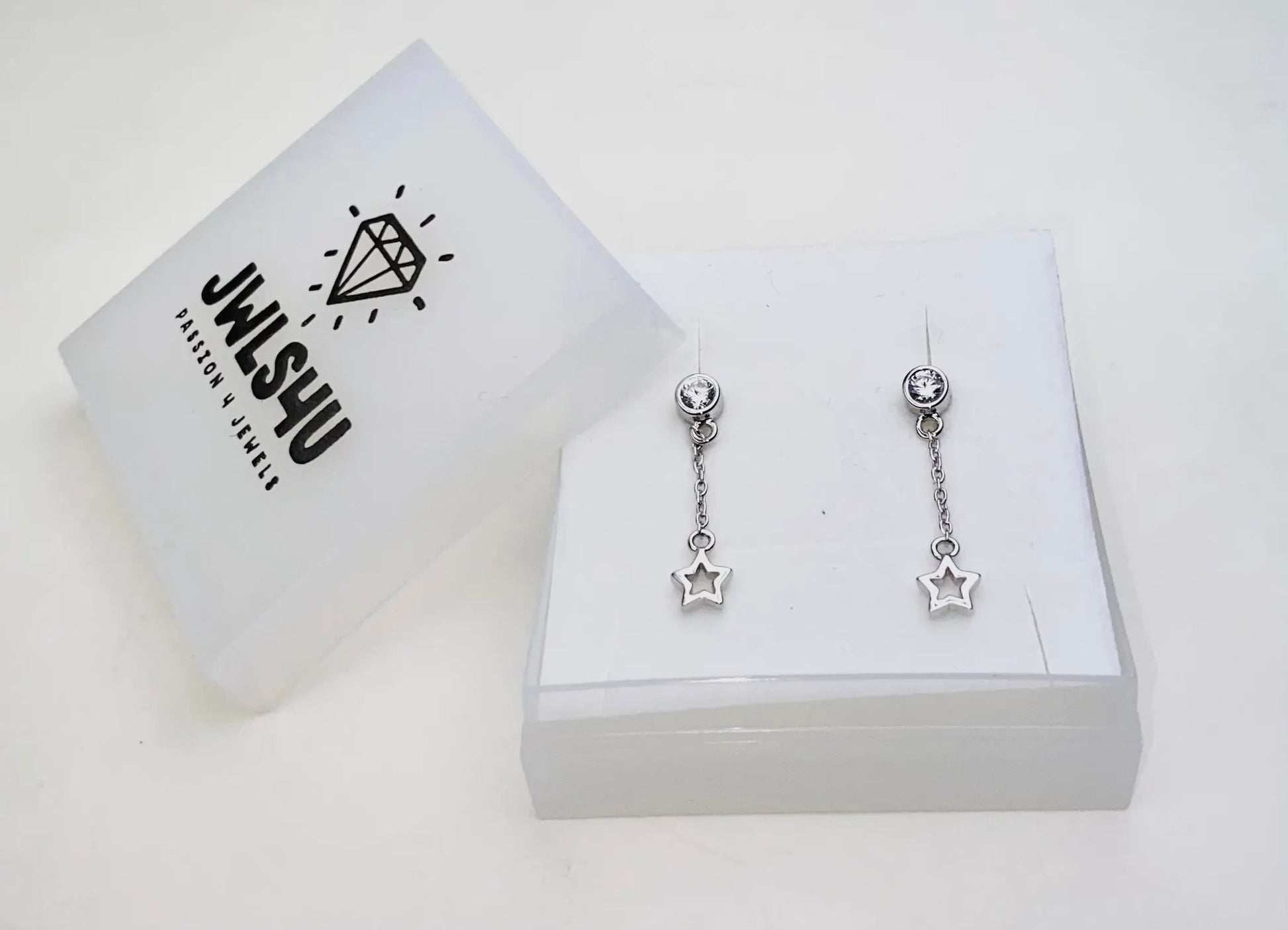 Oorhangers Hart 3D aan Ketting Zilver JE008S by Jwls4u