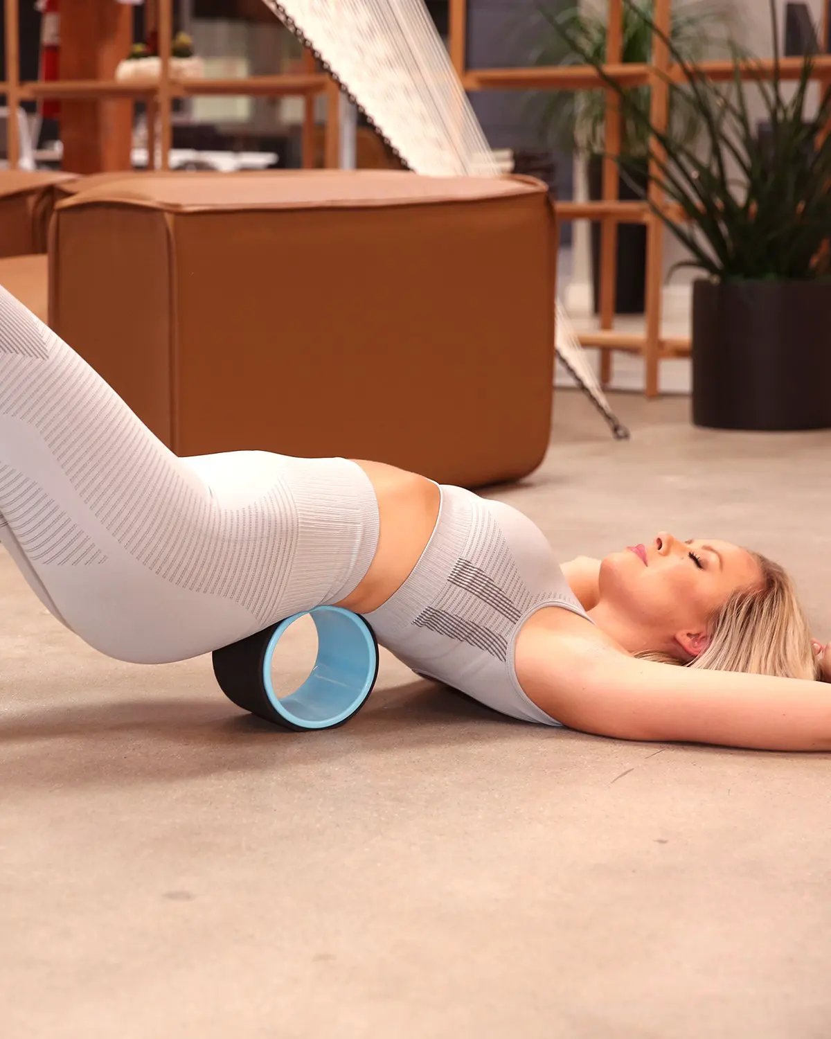 6 INCH Yoga Wheel Yoga Back Yoga Roller Back Wheel for Back Pain and Stretching by Savoy Active