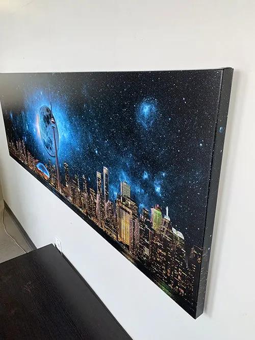 Toronto Skyline Moon-Cities Skyline- Wall art decor by Gtaart.ca