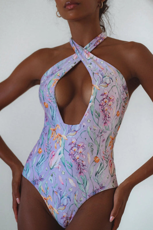 Iliana Cross-Over One Piece Swimsuit by Islabayswim
