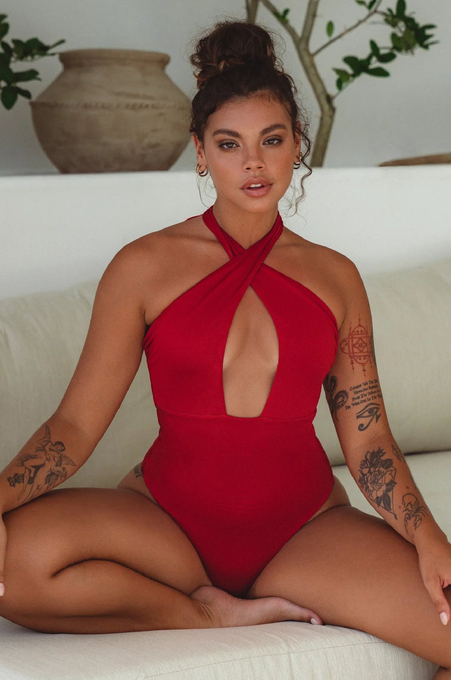 Iliana Cross-Over One Piece Swimsuit by Islabayswim