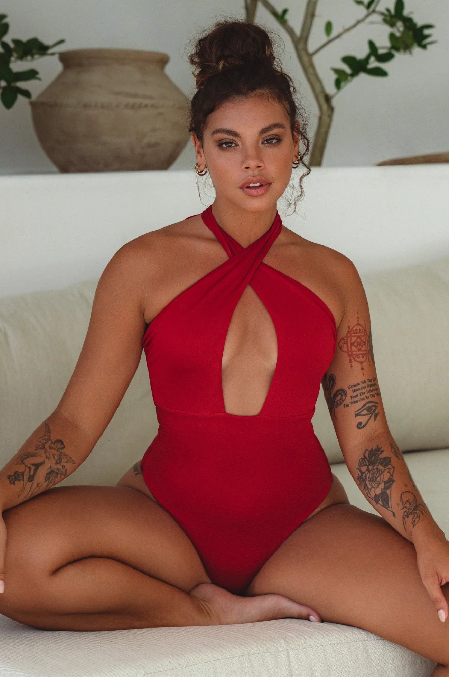 Iliana Cross-Over One Piece Swimsuit by Islabayswim