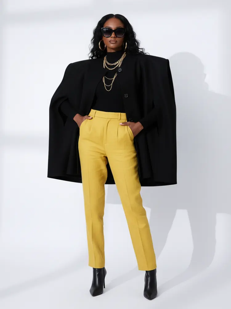 Irregular Woolen Hooded Cape, The Library | Women - BYMANYC ® New York by BYMANYC ® New York
