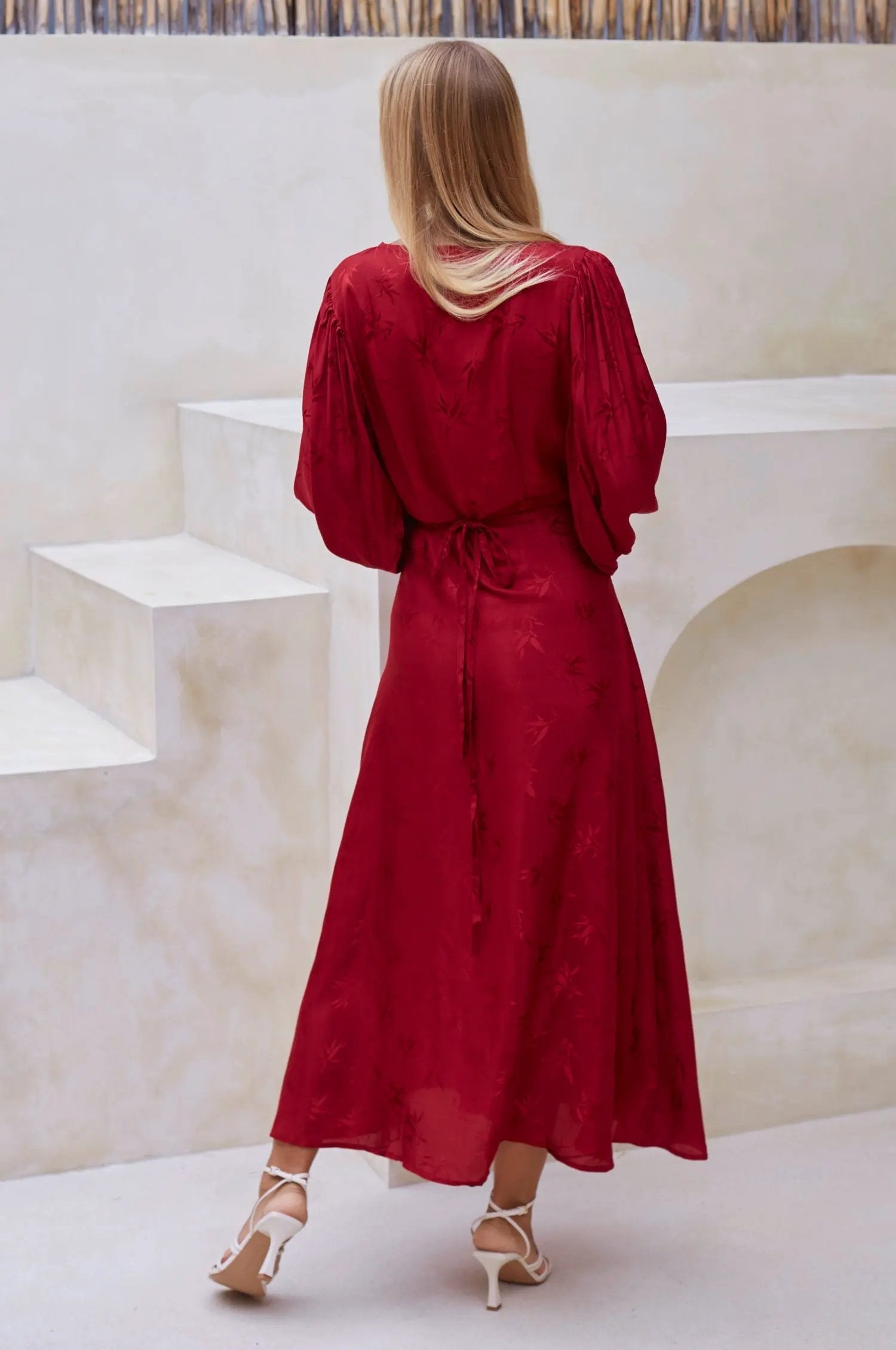 Isabella Long Sleeve Wrap Dress (Sale) by Partner Label