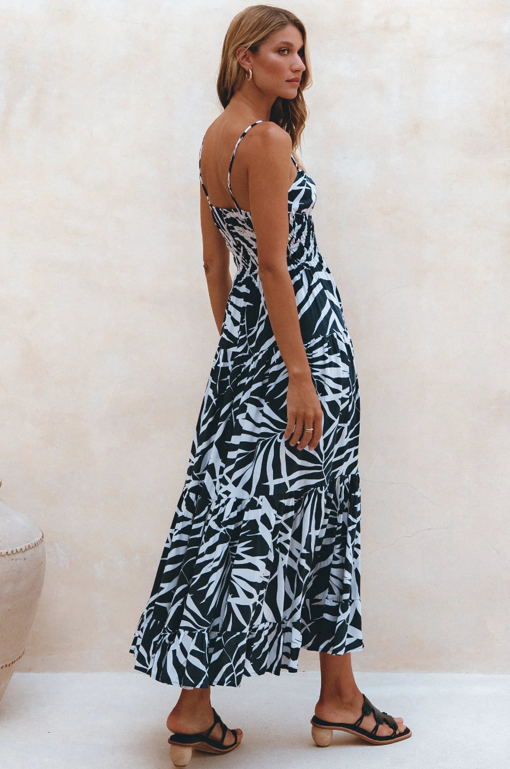 Isadora Tiered Maxi Dress (Sale) by ELF