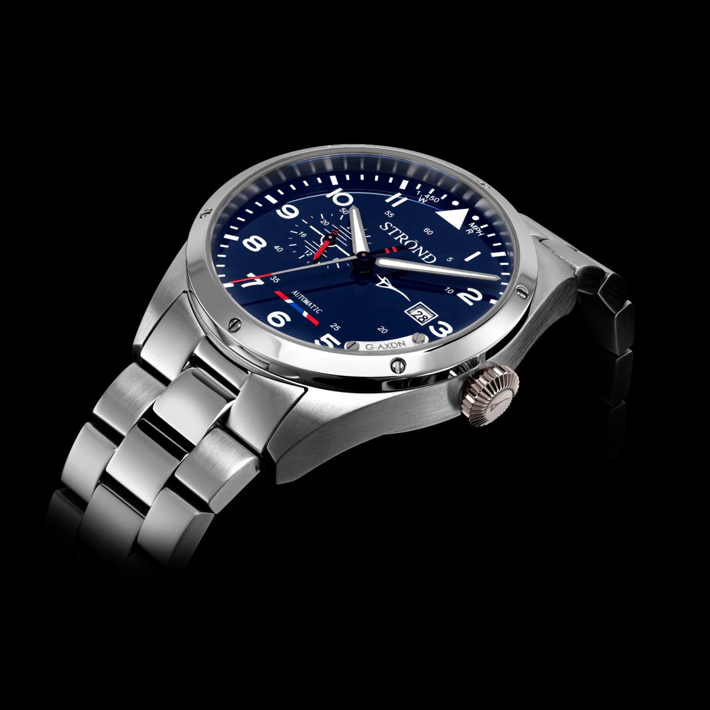 STROND G‑AXDN 24h Automatic Concorde Watch Navy Blue Dial