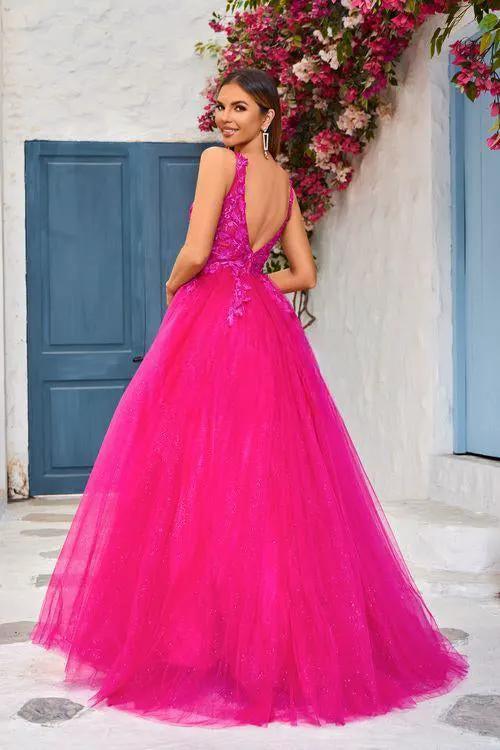 Dress Sweetheart Neckline A Line Style Evening Sage Navy Hot Pink by Tux-USA